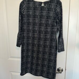 Banana Republic Black and White Checkered Mini Dress